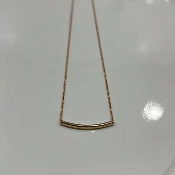 Gold tube necklace - Picture 1 of 3